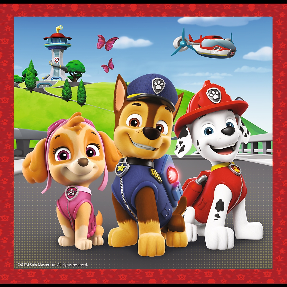 Puzzle 3w1 Wesołe Pieski Psi Patrol Trefl 34867