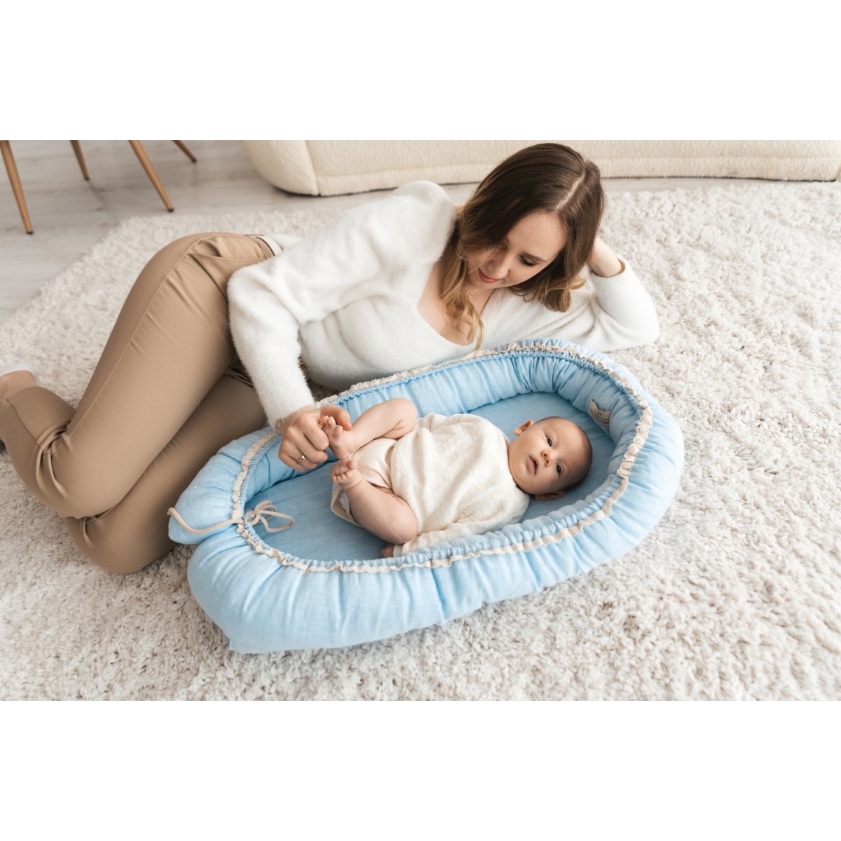 BABY MATEX MATERACYK POZYCJONUJĄCY NATURAL LEN