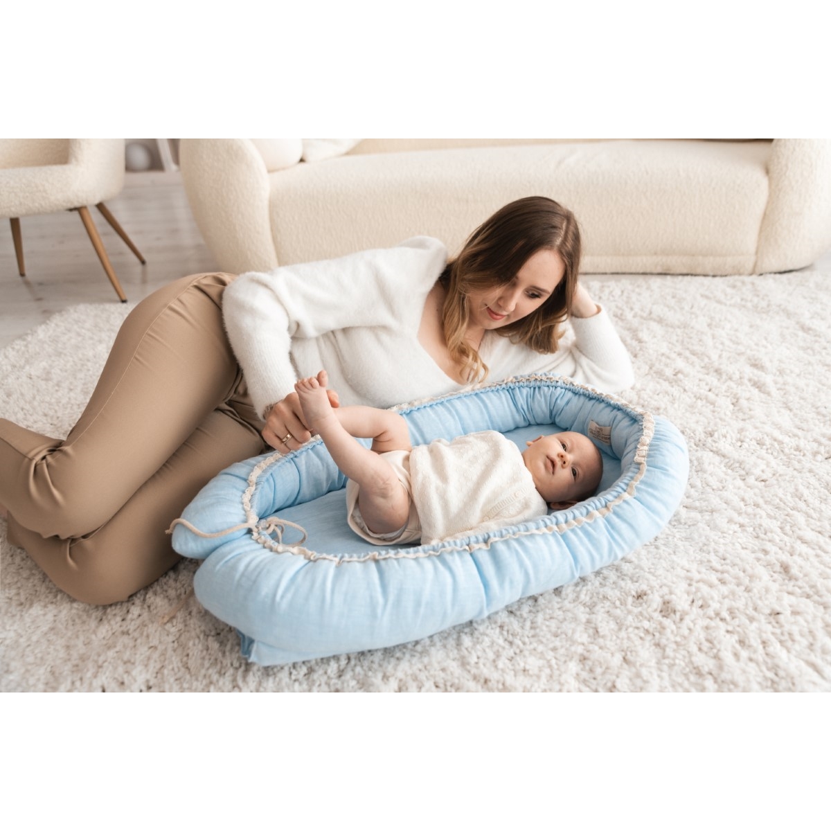 BABY MATEX MATERACYK POZYCJONUJĄCY NATURAL LEN