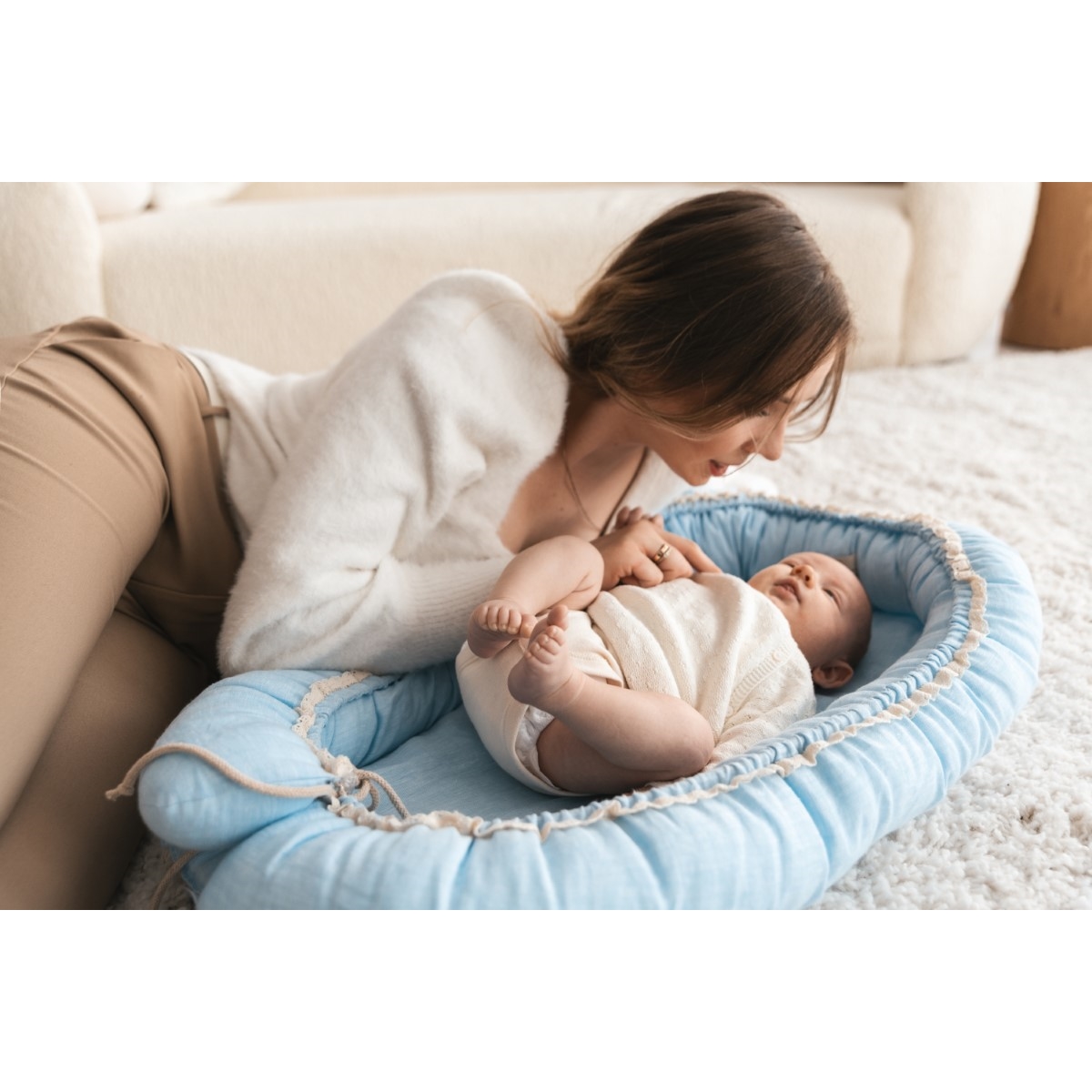 BABY MATEX MATERACYK POZYCJONUJĄCY NATURAL LEN