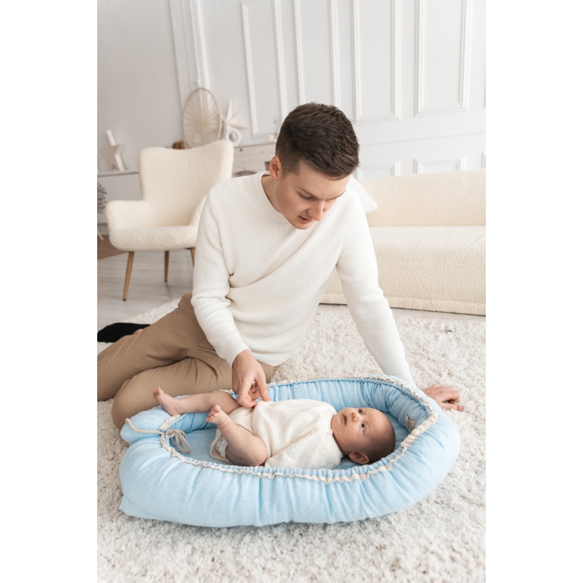 BABY MATEX MATERACYK POZYCJONUJĄCY NATURAL LEN