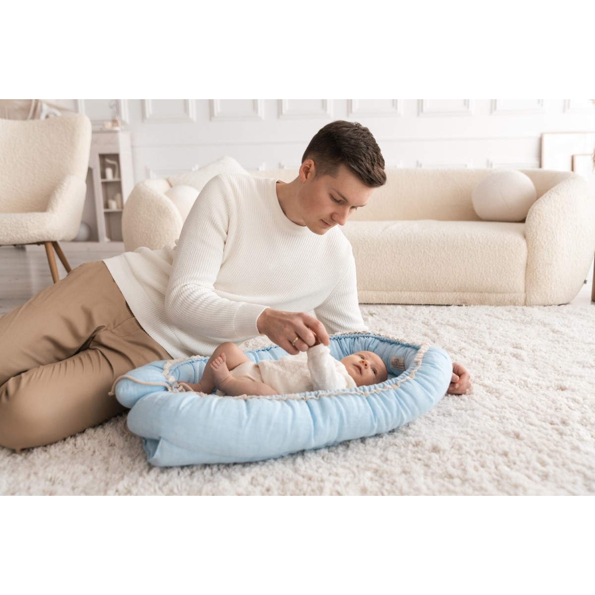 BABY MATEX MATERACYK POZYCJONUJĄCY NATURAL LEN