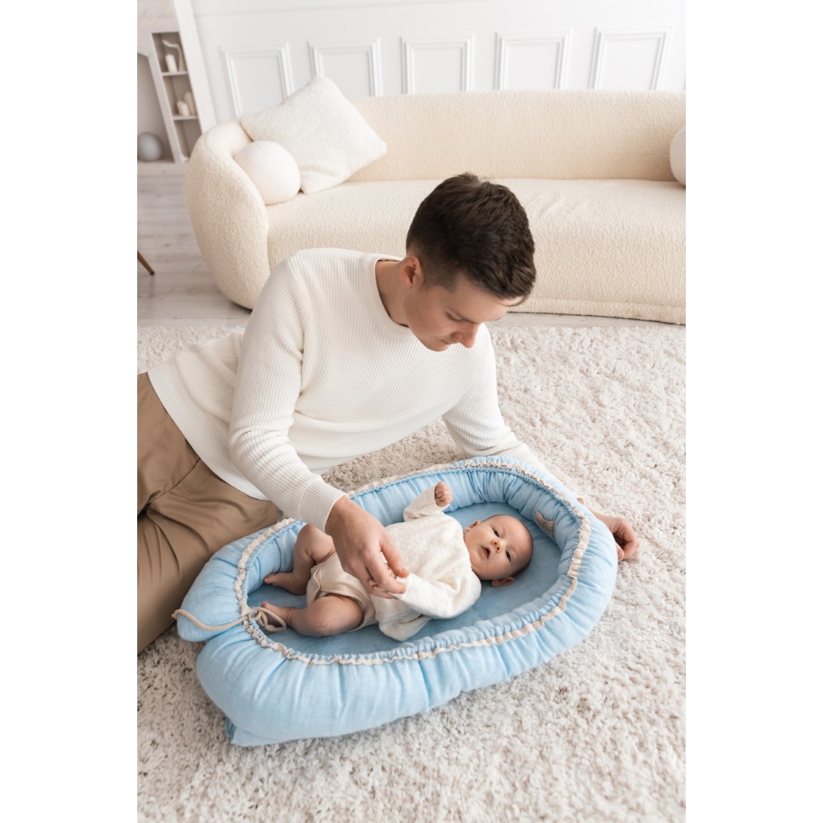 BABY MATEX MATERACYK POZYCJONUJĄCY NATURAL LEN