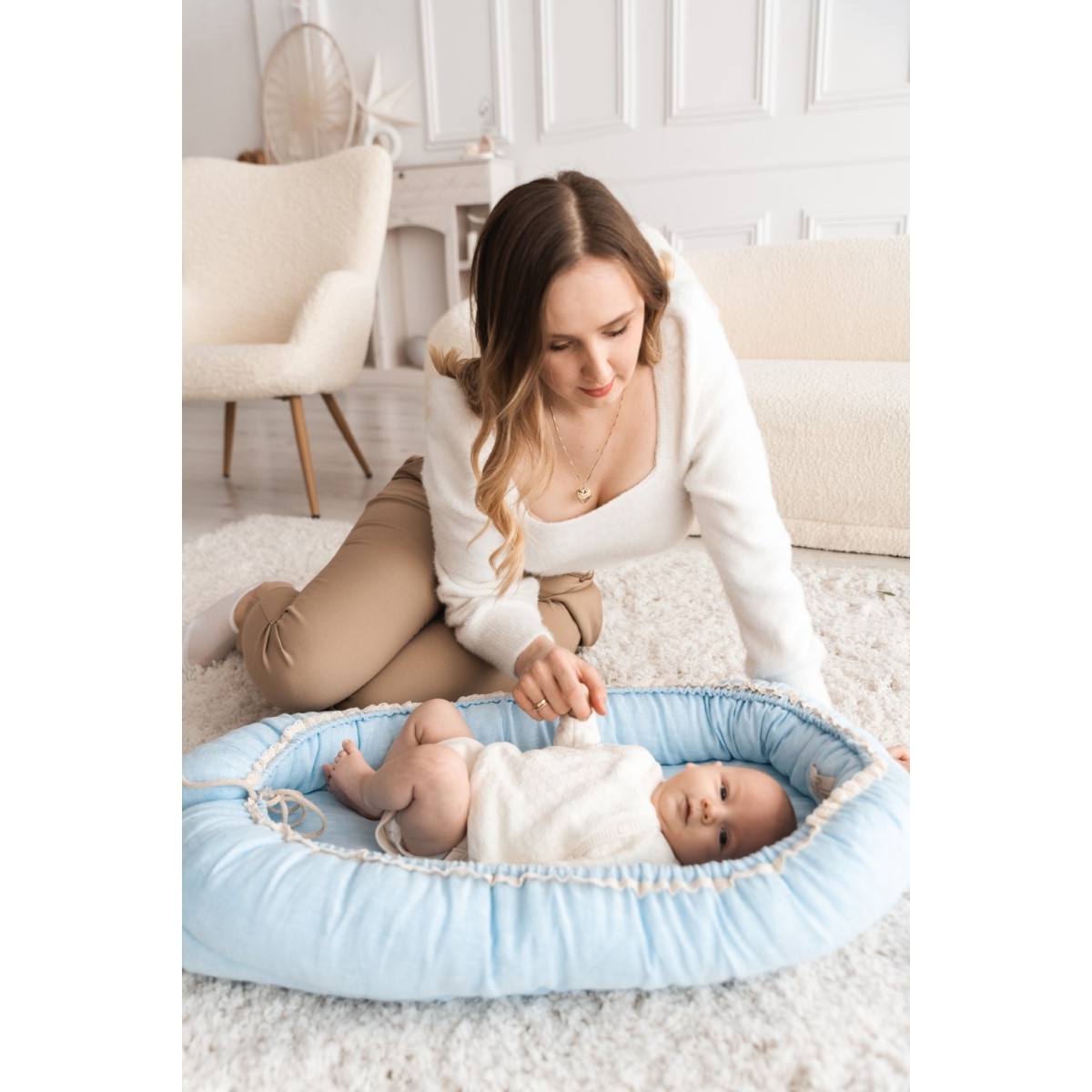 BABY MATEX MATERACYK POZYCJONUJĄCY NATURAL LEN