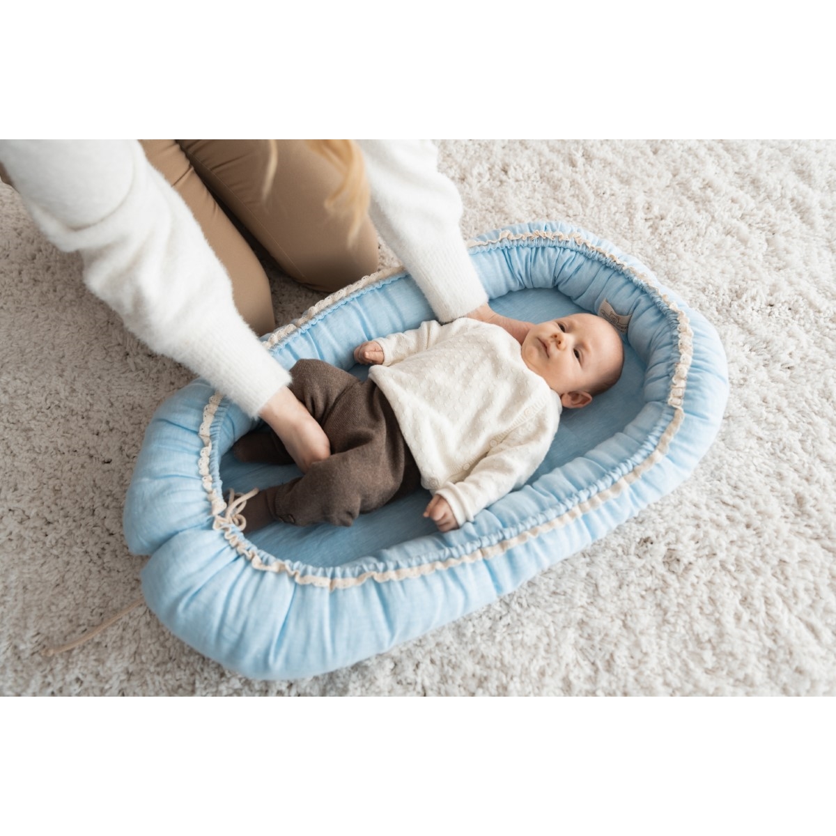 BABY MATEX MATERACYK POZYCJONUJĄCY NATURAL LEN