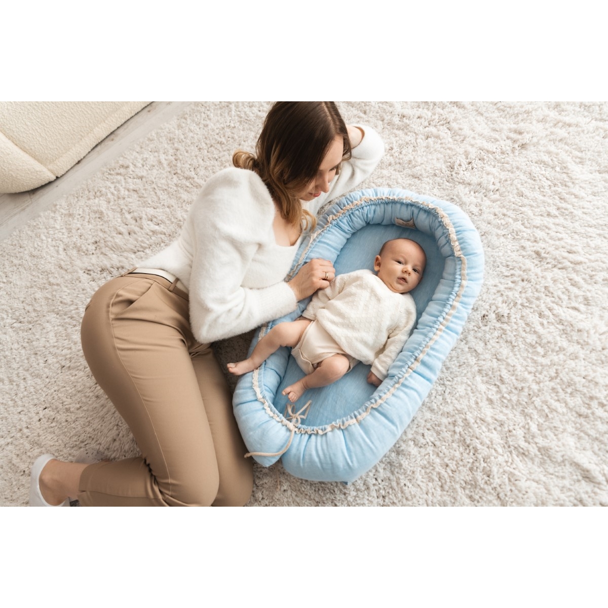 BABY MATEX MATERACYK POZYCJONUJĄCY NATURAL LEN