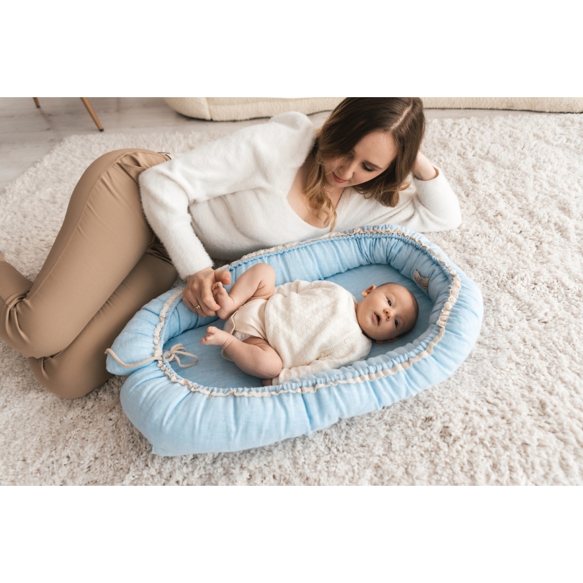 BABY MATEX MATERACYK POZYCJONUJĄCY NATURAL LEN