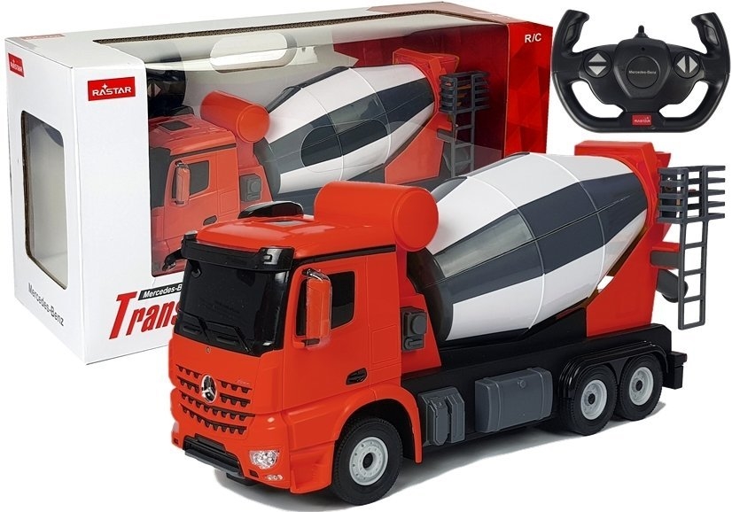 Auto R/C Mercedes-Benz Arocs Rastar 1:14 Czerwone