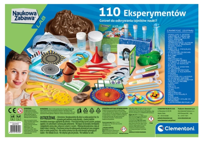 Naukowa Zabawa 110 Eksperymentów Clementoni 50720
