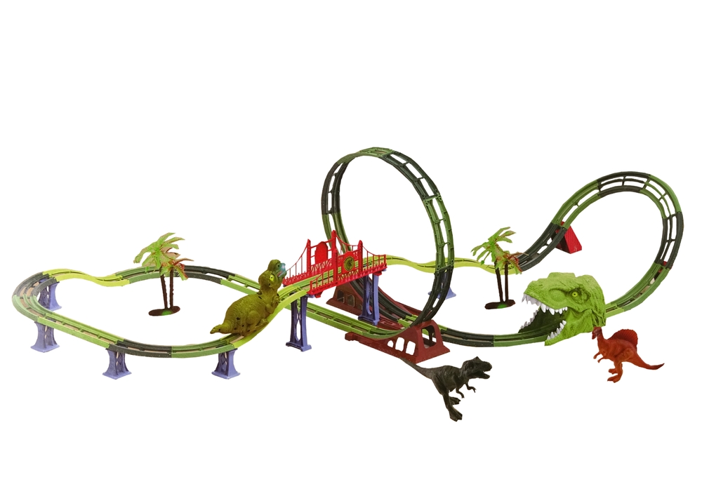 Tor Kolejka Spirala Dinozaur Dźwięk Światło Akceso