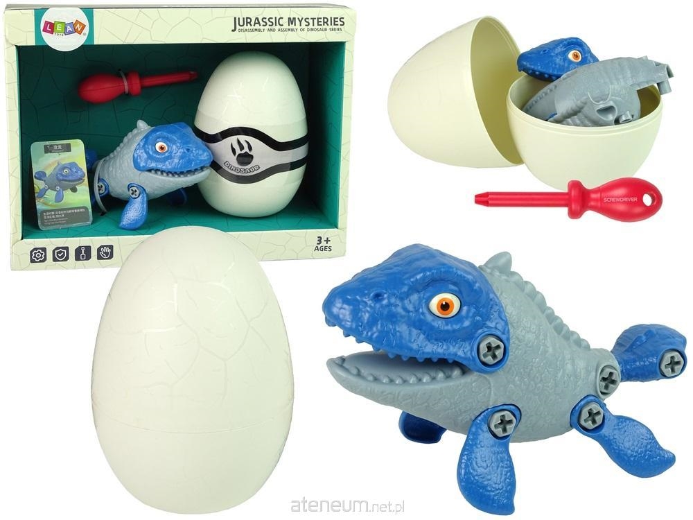 Zestaw Dinozaur Mosasaur z Jajkiem DIY Śrubokręt N