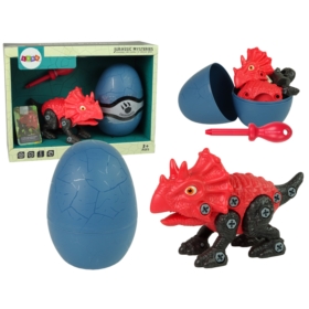 Zestaw Dinozaur Triceratops z Jajkiem DIY Śrubokrę