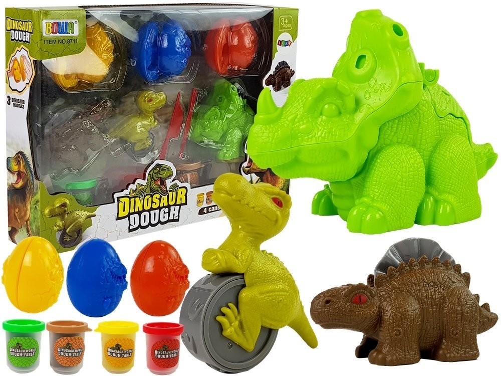 Ciastolina Dinozaury Jajka Foremka 12 Elementów 4