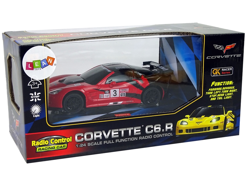 Auto Sportowe R/C 1:24 Corvette C6.R Czerwone 2.4