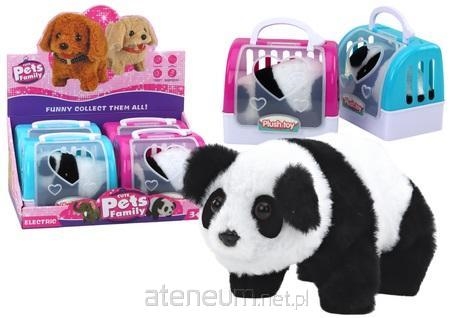 Panda Interaktywna Pluszowa W Transporterze Różowy