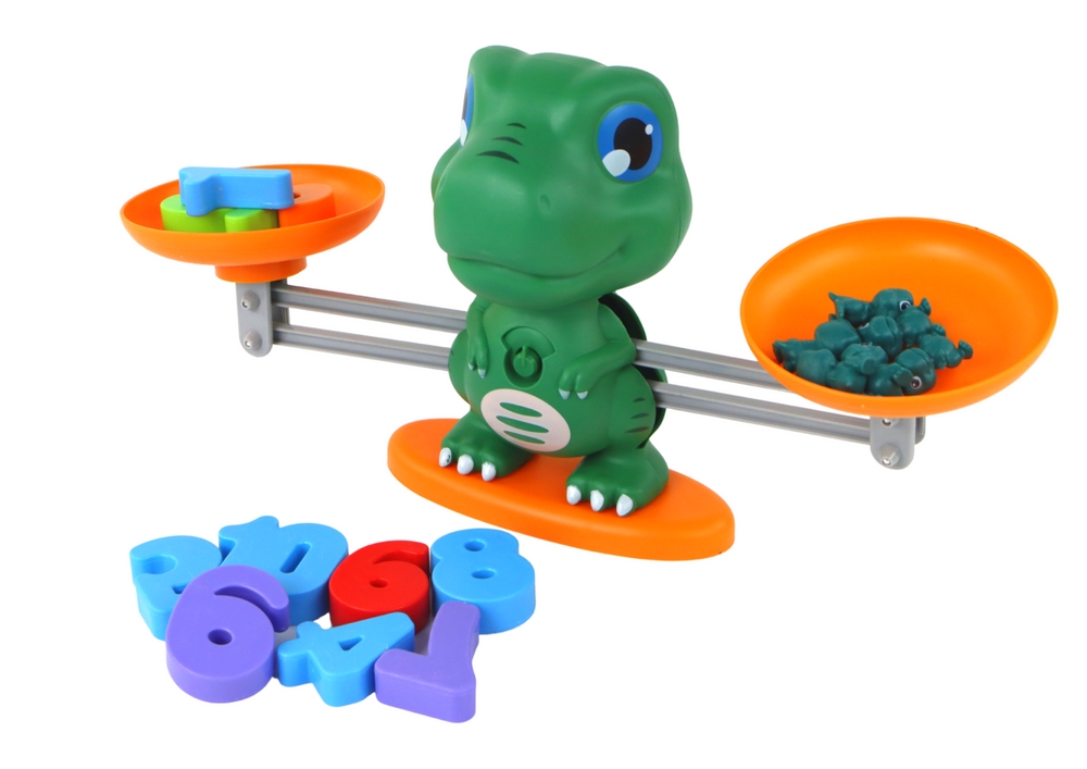 Zabawka Edukacyjna Dinozaur Waga Działania Matemat