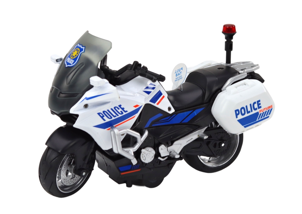 Motocykl Z Napędem Frykcyjnym Skala 1:10 Policyjny