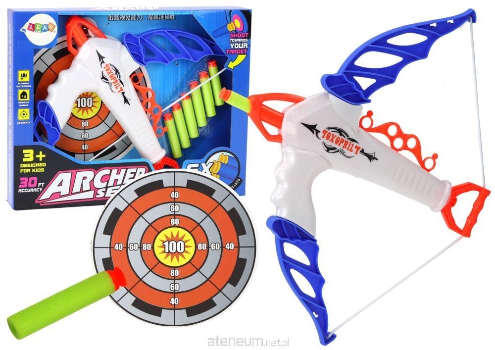 Łuk z Tarczą Na Miękkie Strzałki z Przyssawką 6 Sz