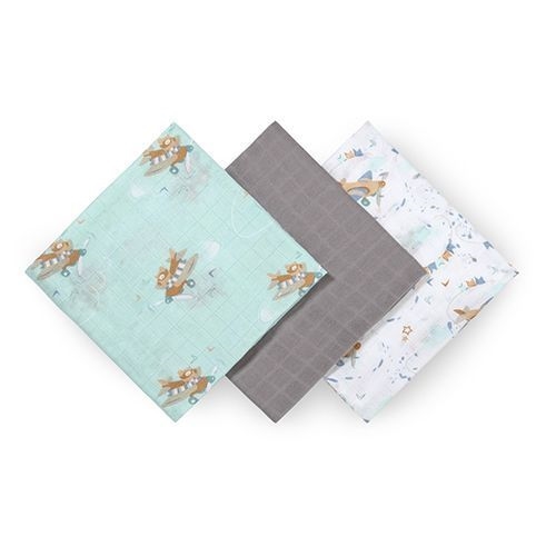 BABYONO PIELUSZKI BAMBUSOWE 3-PAK 397/10