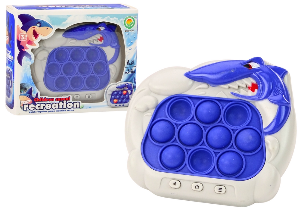 Gra Sensoryczna Konsola Pop-It Rekin Światła Dźwię