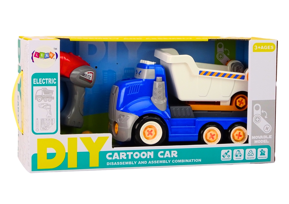 Ciężarówka Wywrotka Kreskówkowa Do Skręcania DIY N