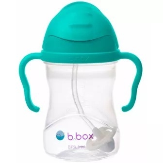 B.BOX BIDON ZE SŁOMKĄ 240ML LAZUROWY