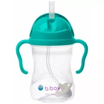 B.BOX BIDON ZE SŁOMKĄ 240ML LAZUROWY
