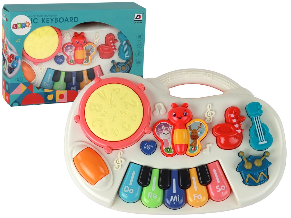 Pianinko Edukacyjne Klawisze Instrumenty Motylki P