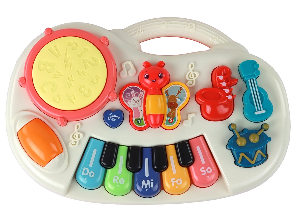 Pianinko Edukacyjne Klawisze Instrumenty Motylki P