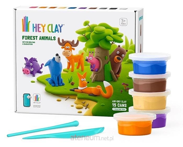 HEY CLAY ZESTAW ZWIERZĘTA LEŚNE 15 PUSZEK
