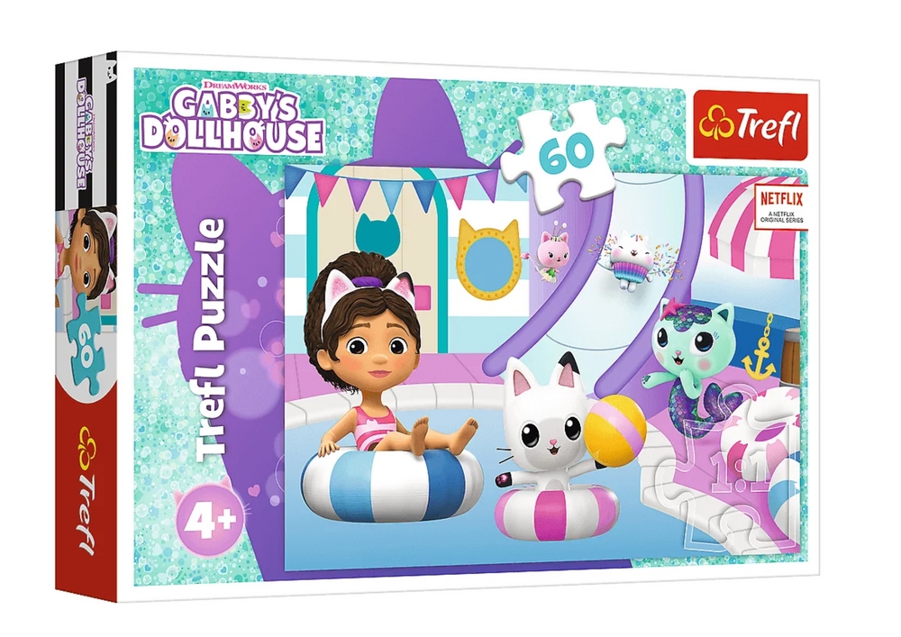 Puzzle - 60 - Gabby na basenie - Universal Gabbys
