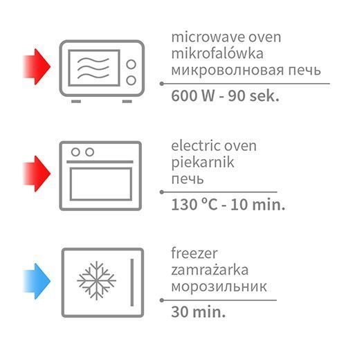 BABYONO TERMOFOR Z PESTEK WIŚNI SZARY