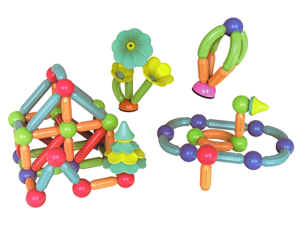 Magnetyczne Klocki Konstrukcyjne Plastikowe 78 Ele