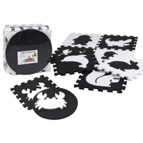 Miękkie Puzzle Mata Kontrastowa Edukacyjna Pianka