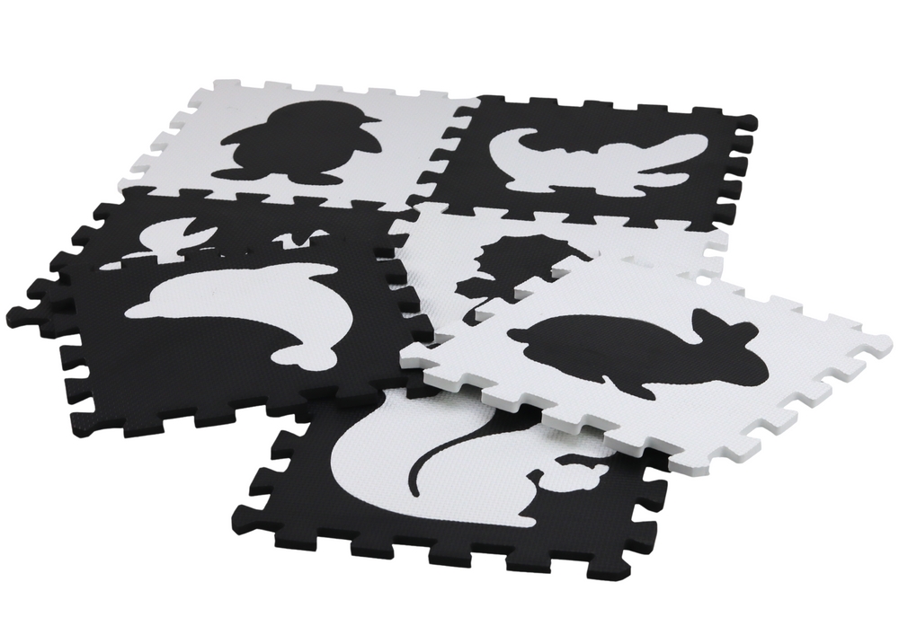 Miękkie Puzzle Mata Kontrastowa Edukacyjna Pianka