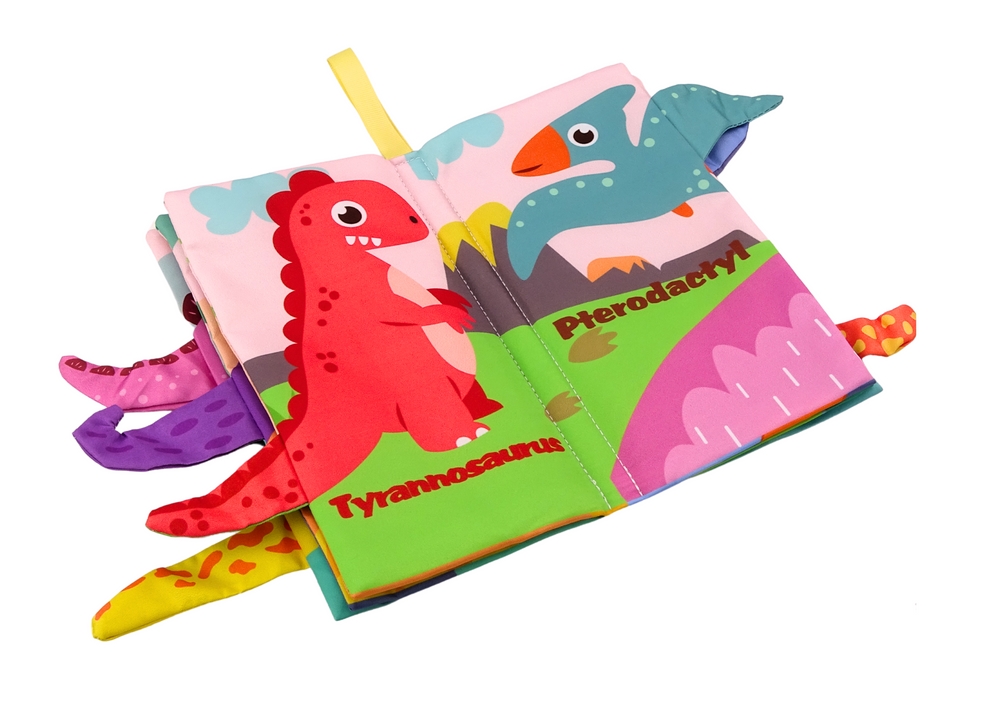 Książeczka Miękka Zwierzęta Dinozaury Szeleszcząca