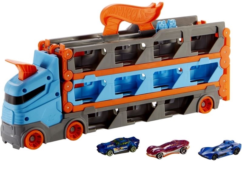 HW CITY Mega długi transporter 2w1+autka GVG37 /2