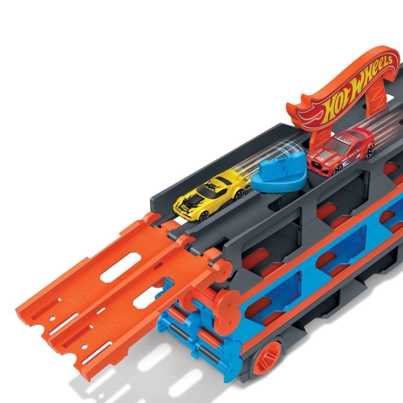 HW CITY Mega długi transporter 2w1+autka GVG37 /2