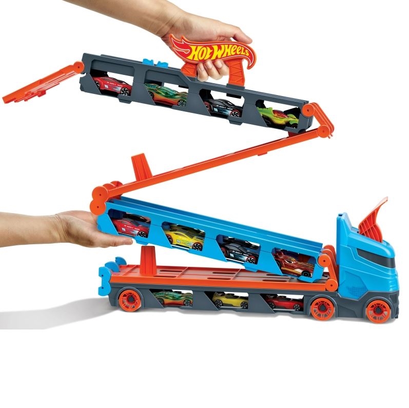 HW CITY Mega długi transporter 2w1+autka GVG37 /2