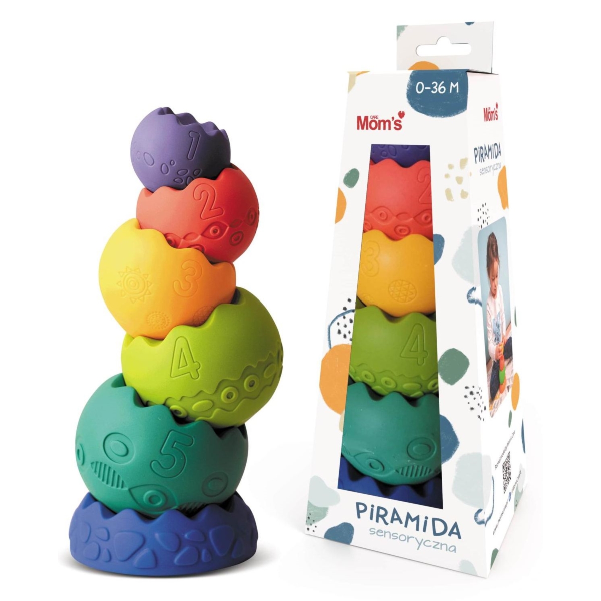 Piramida sensoryczna pastelowa 813 68130