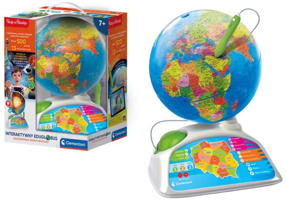 Interaktywny Edukacyjny Globus Eduglobus Clementon