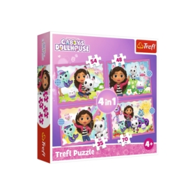 PUZZLE 4w1 Przygody Gabi 34620