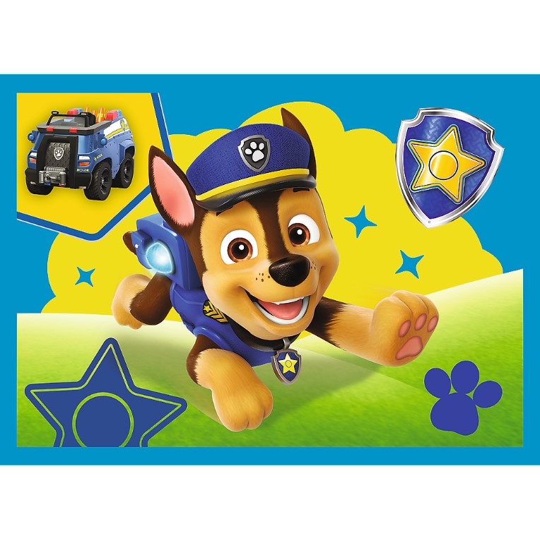 Puzzle - 4w1 - Biegnące Pieski - 34628