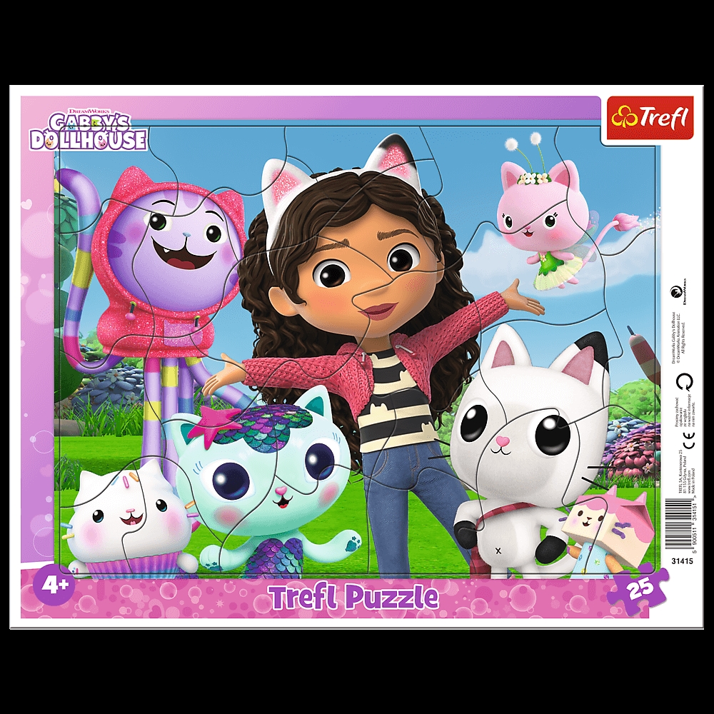 PUZZLE Ramkowe 25 Poznaj Gabi/Univ.Gabbys 31415