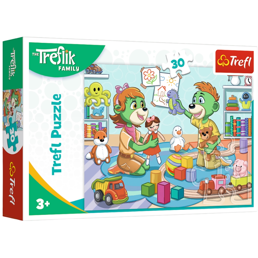 PUZZLE 30 Radosna Rodzina Treflików 18303