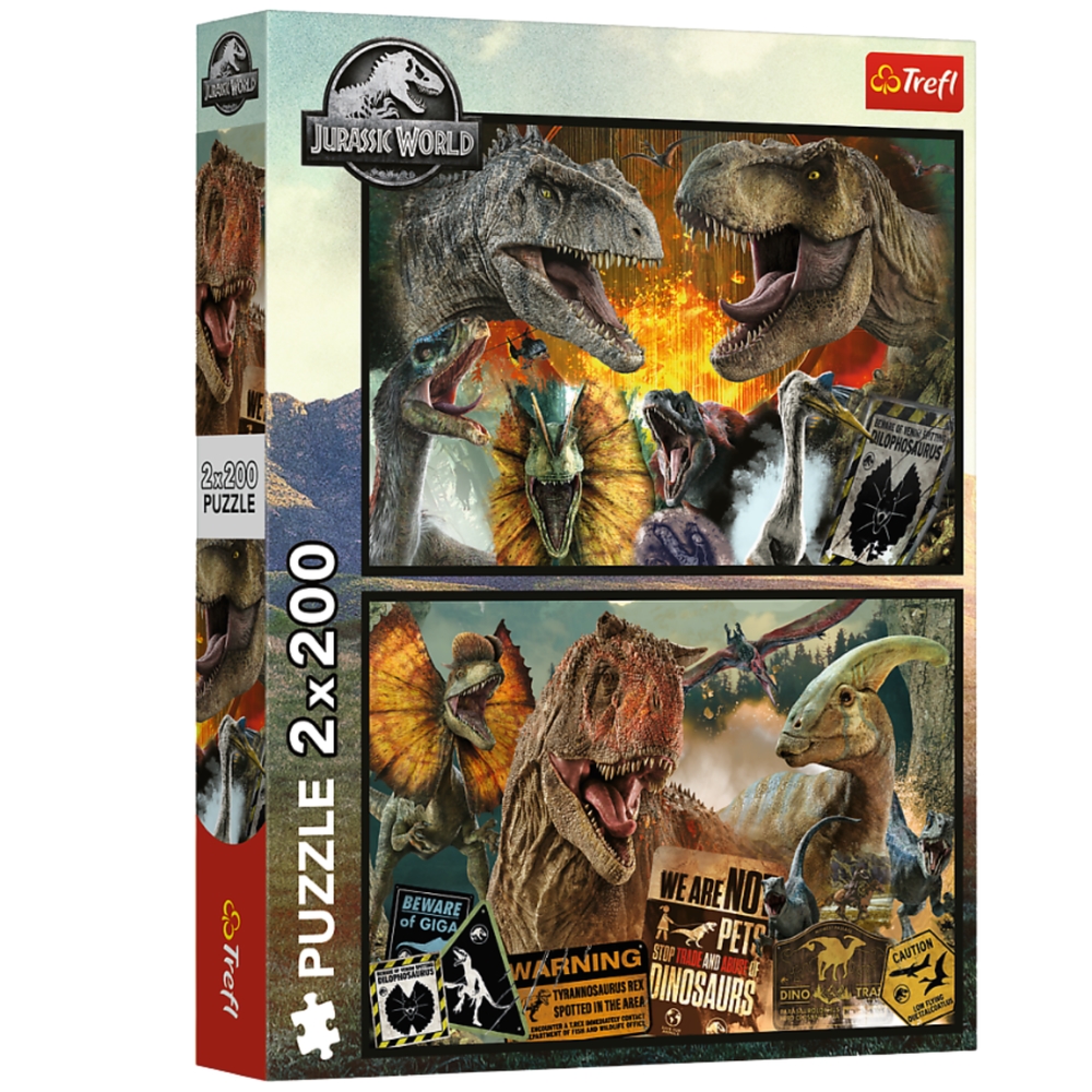 PUZZLE 2x200 Prehistoryczny świat/Universal 13316
