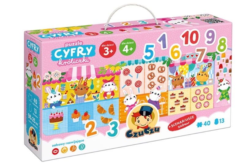 CzuCzu puzzle cyfry Króliczki 93372