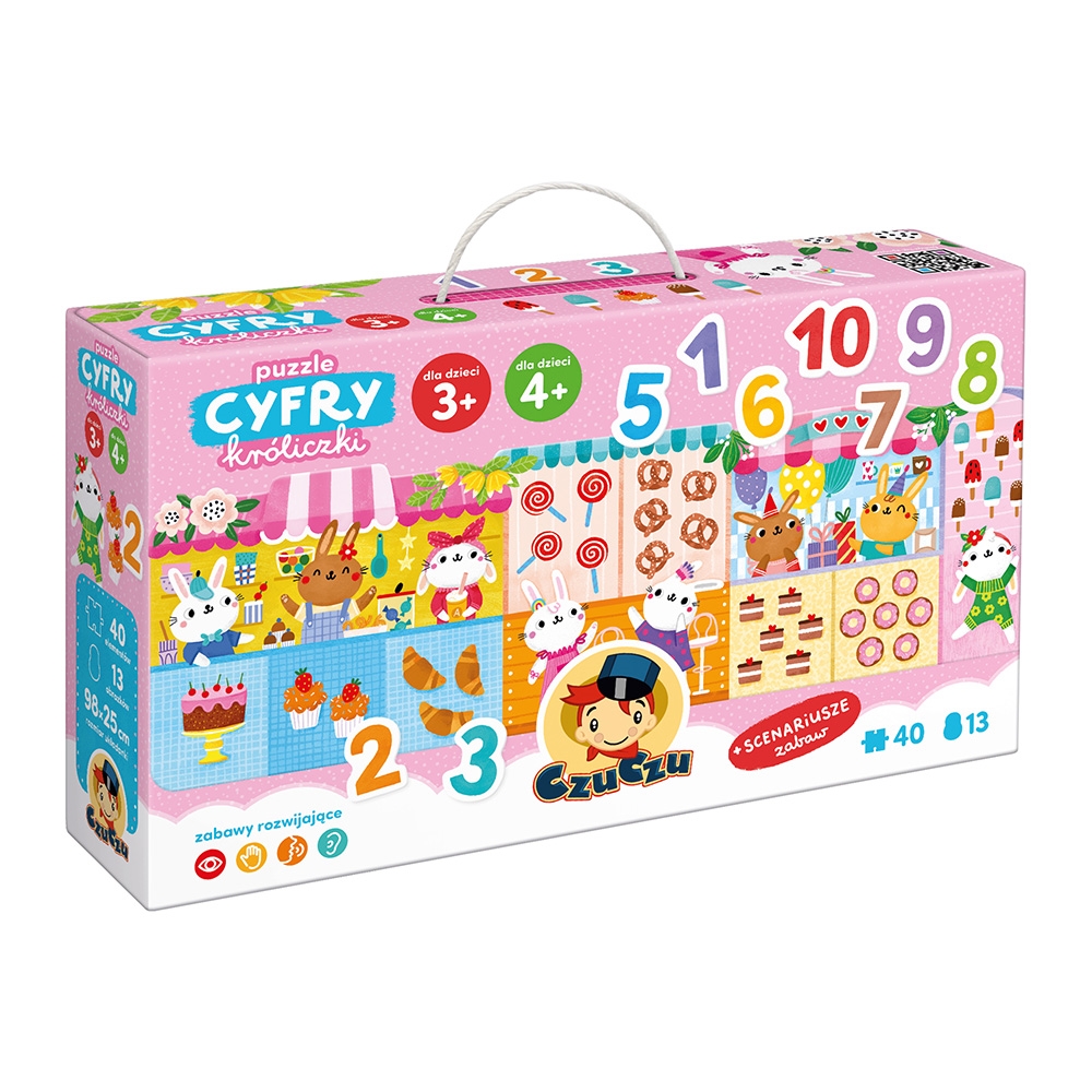 CzuCzu puzzle cyfry Króliczki 93372