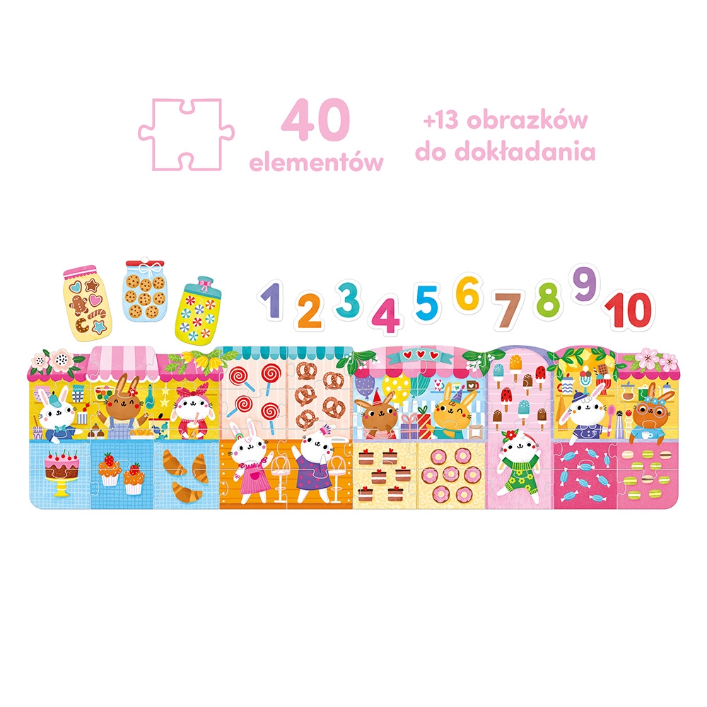 CzuCzu puzzle cyfry Króliczki 93372