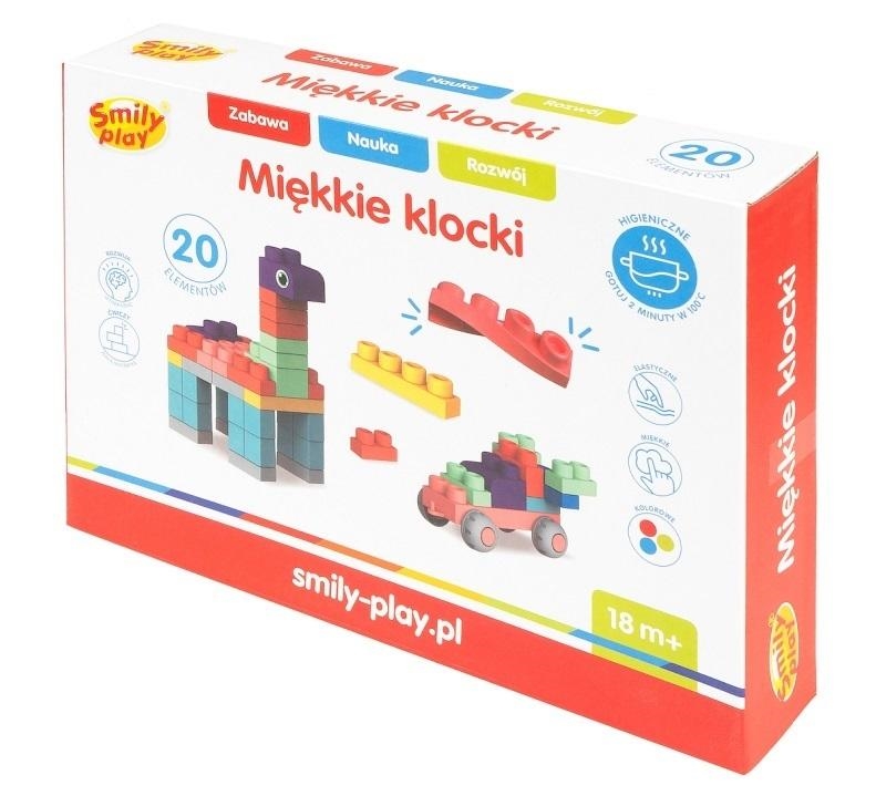 SMILY PLAY MIĘKKIE KLOCKI 20EL